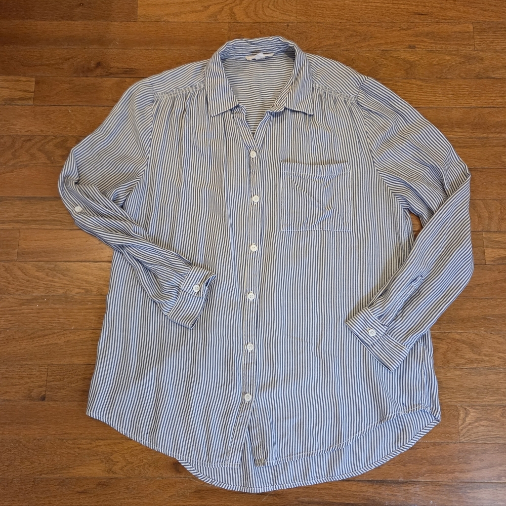 beachlunchlounge Striped Button-Down Shirt
